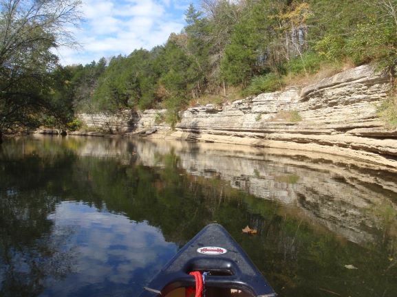 Beautiful rock bluffs along the Duck River