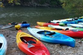 Kayaks ready to launch